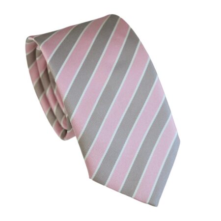 Μεταξωτή Γραβάτα Pierre Cardin Beige Pink