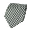 Silk Tie Pierre Cardin gray plaid - 9cm