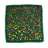 Silk Scarf-Poset printed green
