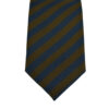 Silk Tie and Handkerchief set, blue with brown 7 cm.