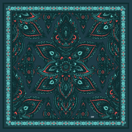 Silk scarf for jacket