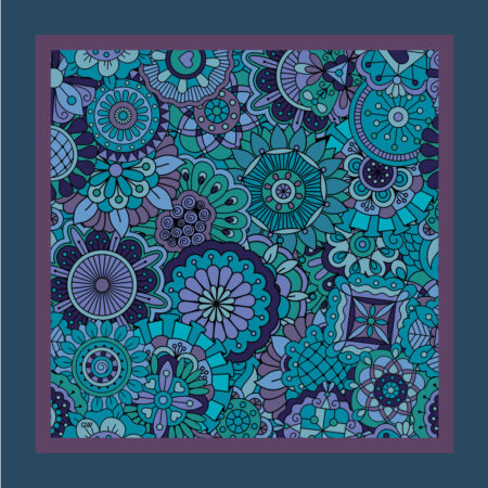 Silk scarf for jacket
