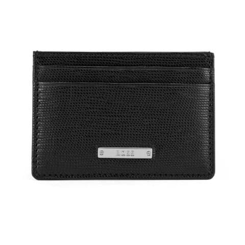 Ανδρικό Δερμάτινο πορτοφόλι Μαύρο Card Holder Money Clip BOSS για κάρτες και μετρητά - GalleryA_Money clip