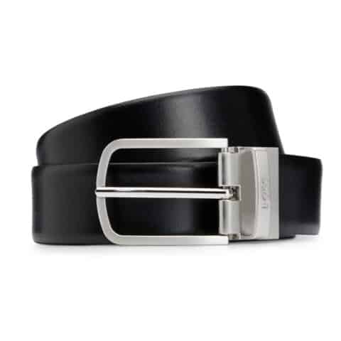 Δερμάτινη Ζώνη BOSS, One Size, 2 όψεων, Καφέ και Μπλε - Owen-B