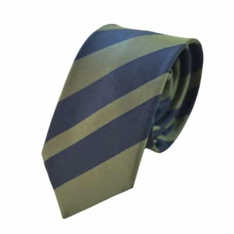 Μεταξωτή Γραβάτα με μπλε και γκρι ρίγες