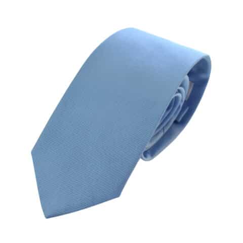 Μεταξωτή Γραβάτα Pierre Cardin γαλαζια μονόχρωμη 7,5 εκ.