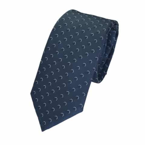Μεταξωτή Γραβάτα BOSS, blue-black με μικροσχέδιο, 7,5 εκατοστά