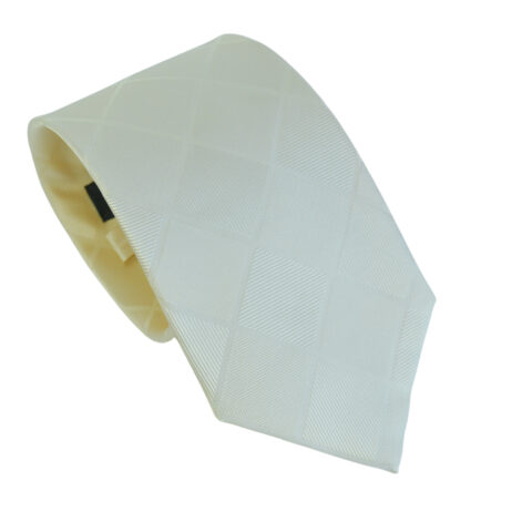 Μεταξωτή Γραβάτα Pierre Cardin-10 cm  – Εκρού