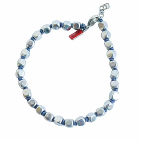 Ανδρικό Βραχιόλι HUGO  CUBESCORD blue