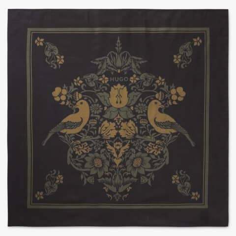 Ανδρική Μπαντάνα - bandana HUGO από βισκόζη και μετάξι, 60 εκ.