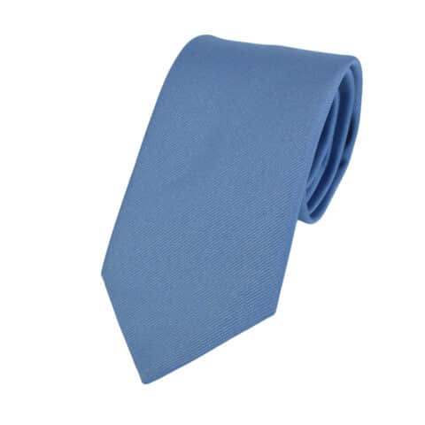 Μεταξωτή μονόχρωμη γραβάτα γαλάζια BOSS 7,5 cm