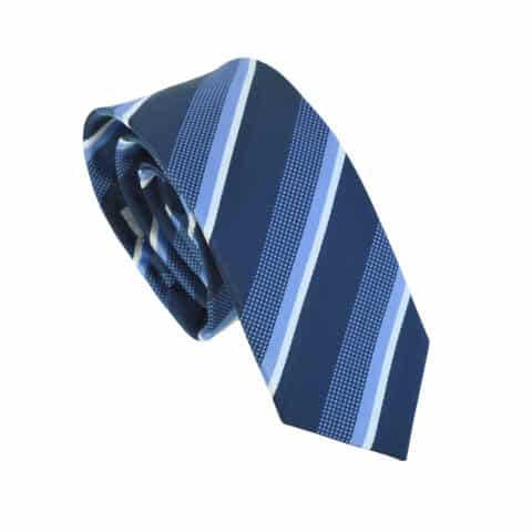 Γραβάτα Navy Ριγέ Μετάξι