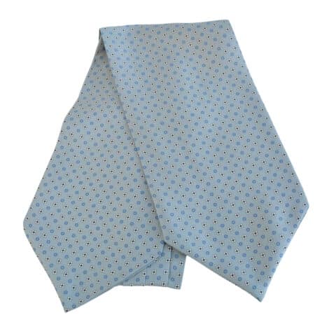 Μεταξωτό Ascot Μενταγιόν Γαλάζιο Λεπτό