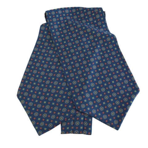 Μεταξωτό Ascot Μενταγιόν Navy