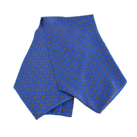 Μεταξωτό Ascot Μενταγιόν Μπλε