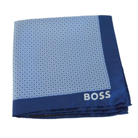 Μαντηλάκι Τσέπης BOSS Μπλε Γεωμετρικό
