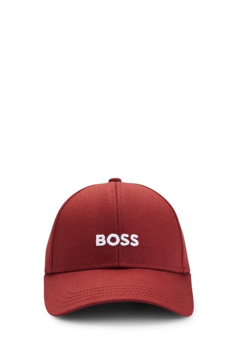 BOSS Zed Βαμβακερό καπέλο με κεντημένο λογότυπο – Κεραμιδί