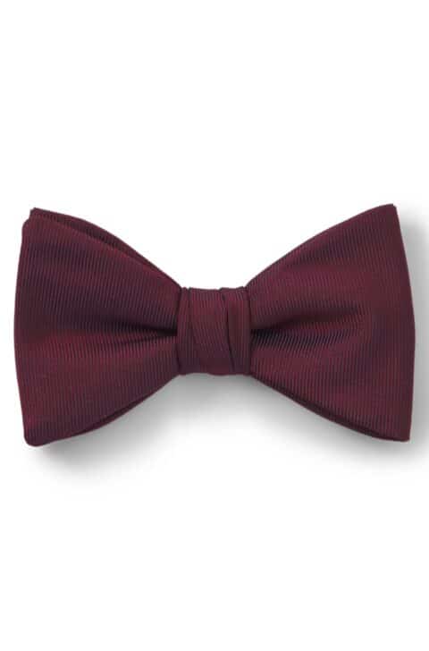 HUGO Bow tie dressy Παπιγιόν από μείγμα μεταξιού – Μπορντό